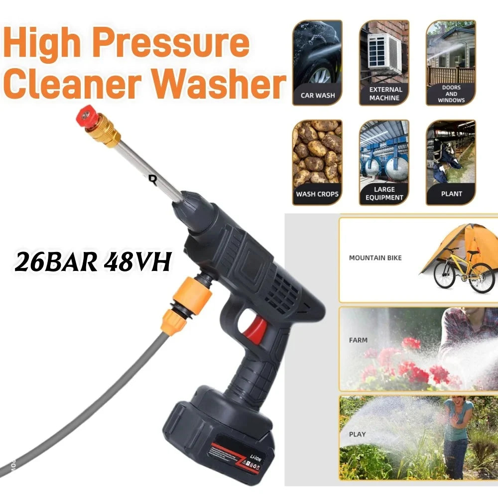 Rechargeable High Pressure Washer Gun | مسدس غسيل عالي الضغط قابل لإعادة الشحن